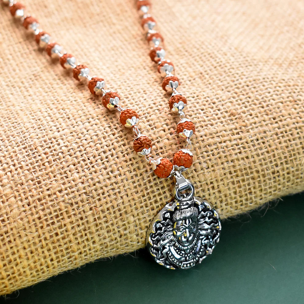 Rudraksha & Hanumanji Pendant Chain
