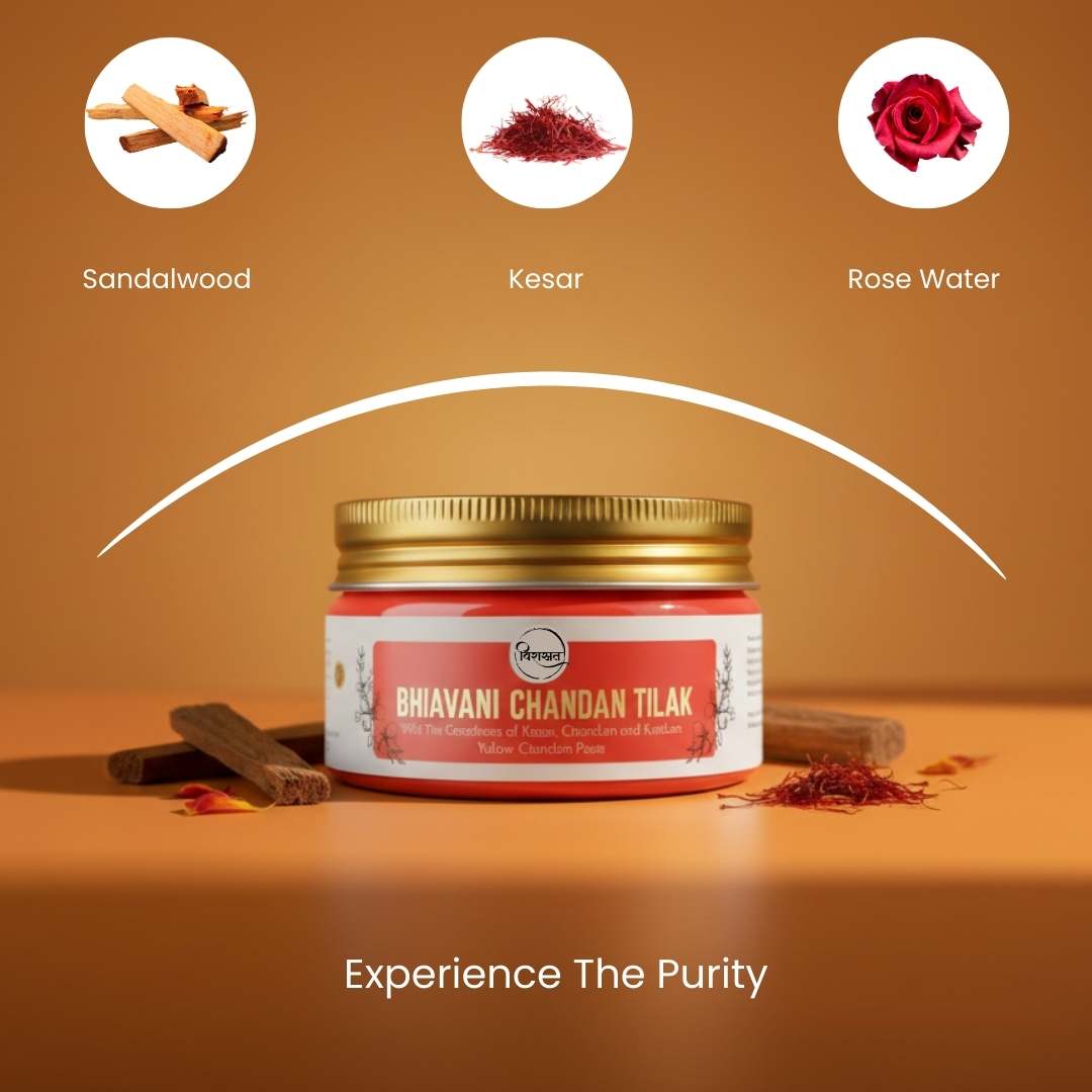 Virasit Bhavani Chandan Tilak | Red Chandan Paste | 150 Grams