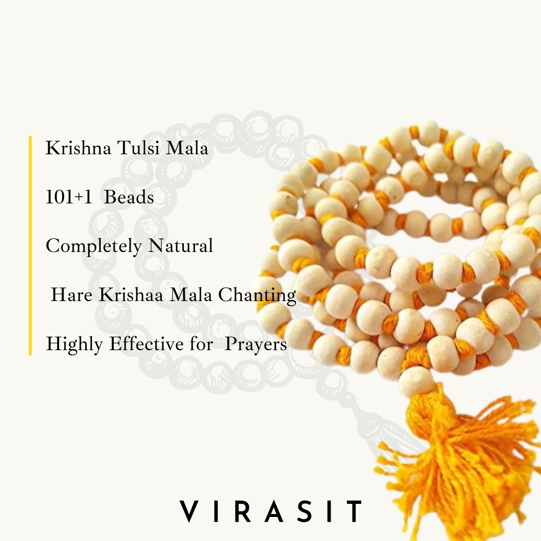 Gomukhi Bag with Tulsi Mala Combo Pack - VirasitPrayer Beads