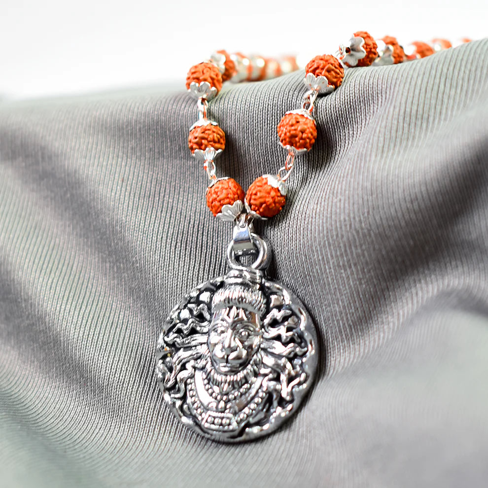 Rudraksha & Hanumanji Pendant Chain
