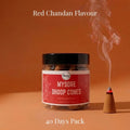 Virasit Mysore Dhoop Cones | Red Chandan Flavour | 1 Month Pack