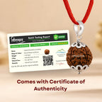 Nepali 4 Mukhi Rudraksha Pendant – 100% Natural & Certified