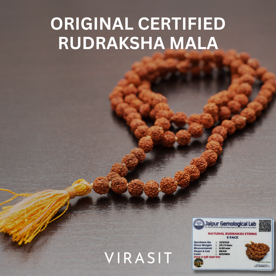 5 Mukhi Rudraksha Mala