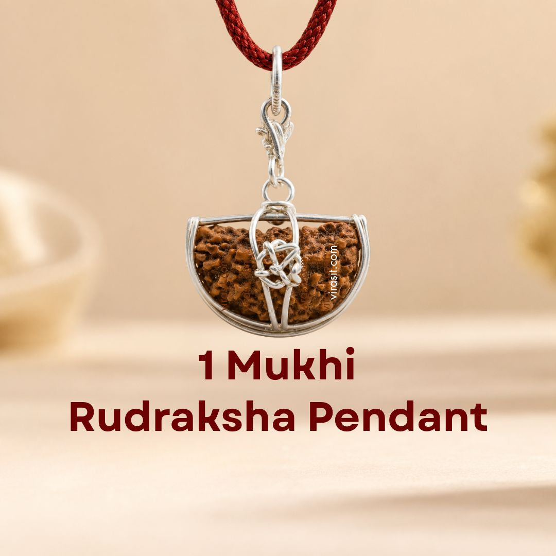 Nepali 1 Mukhi Rudraksha Pendant – 100% Natural & Certified