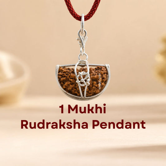 Nepali 1 Mukhi Rudraksha Pendant – 100% Natural & Certified