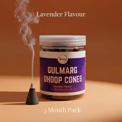 Virasit Gulmarg Dhoop Cones | Lavender Flavour | 3 Months Pack