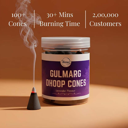 Virasit Gulmarg Dhoop Cones | Lavender Flavour | 3 Months Pack