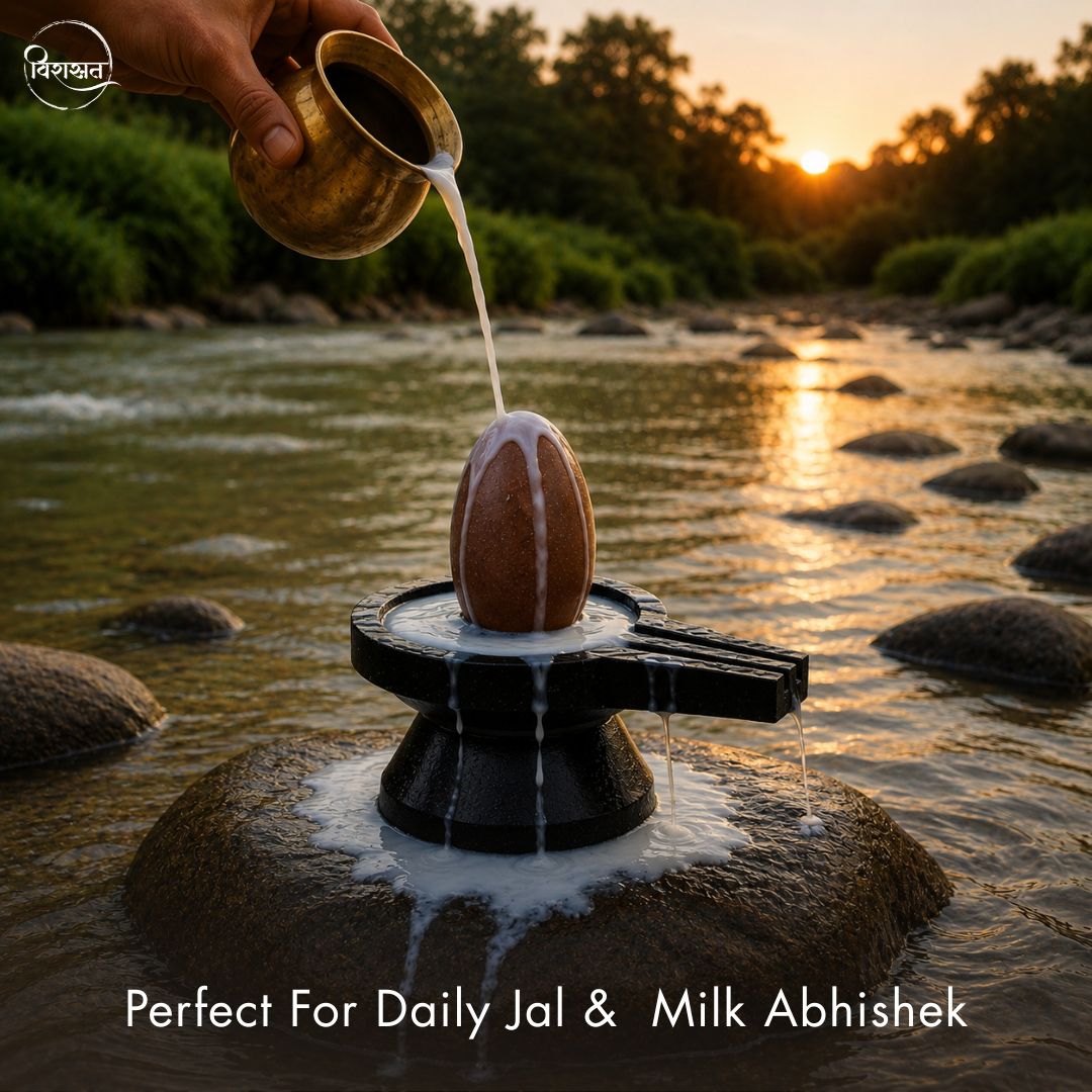 Narmadeshwar Shivling with Stand