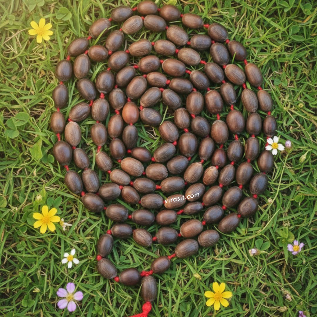 Virasit Kamal Gatta Mala |  Lotus Seed Rosary Mala | 108 Beads