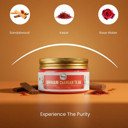 Virasit Bhavani Chandan Tilak | Red Chandan Paste | 150 Grams