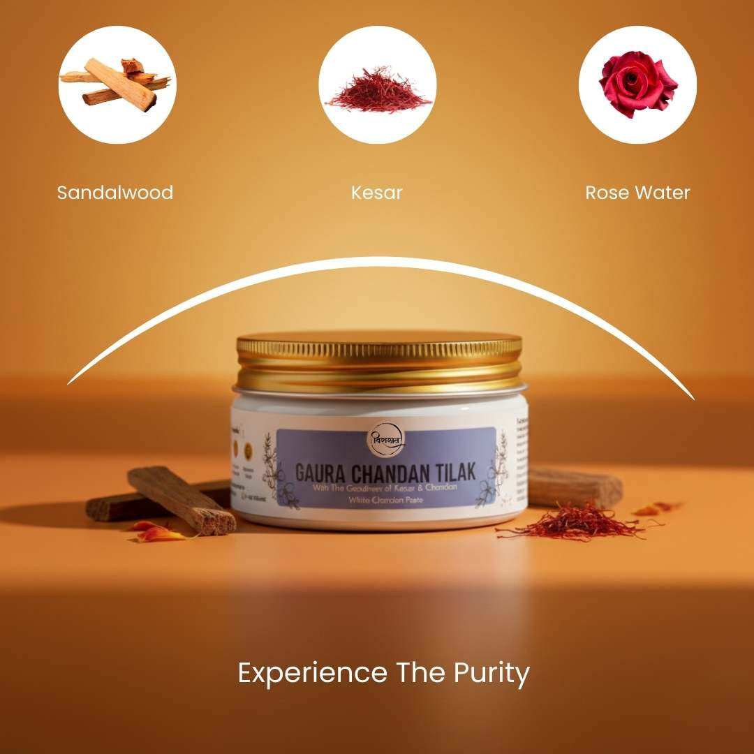 Virasit Guara Chandan Tilak | White Chandan Paste | 150 Grams