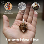 Nepali 2 Mukhi Rudraksha Pendant – 100% Natural & Certified