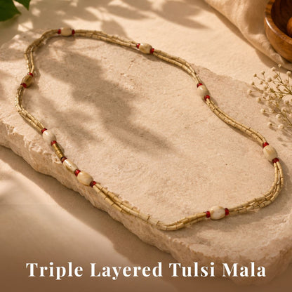 Tulsi Mala Three Layered