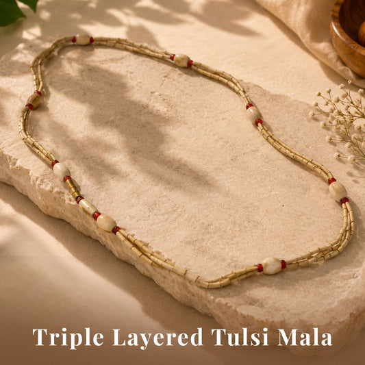 Tulsi Mala Three Layered