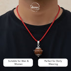 Nepali 4 Mukhi Rudraksha Pendant – 100% Natural & Certified