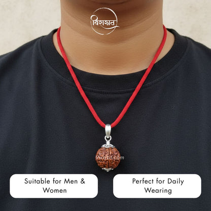 Nepali 7 Mukhi Rudraksha Pendant – 100% Natural & Certified