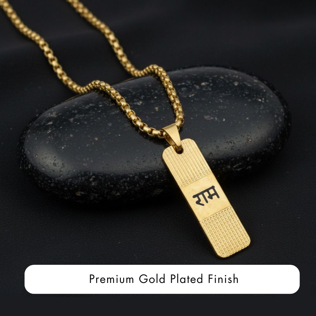 Gold Plated Ram Pendant for Men & Women