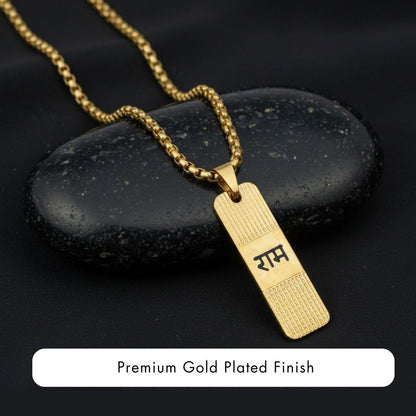 Gold Plated Ram Pendant for Men & Women