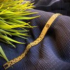 OM Gold Polished Bracelet