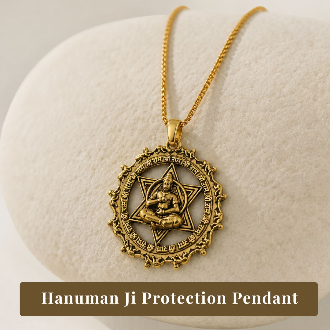 Hanuman Ji Protection Pendant with Chain.
