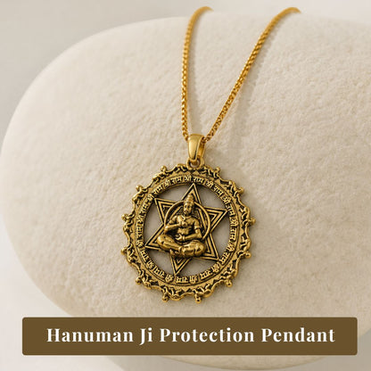 Hanuman Ji Protection Pendant with Chain.