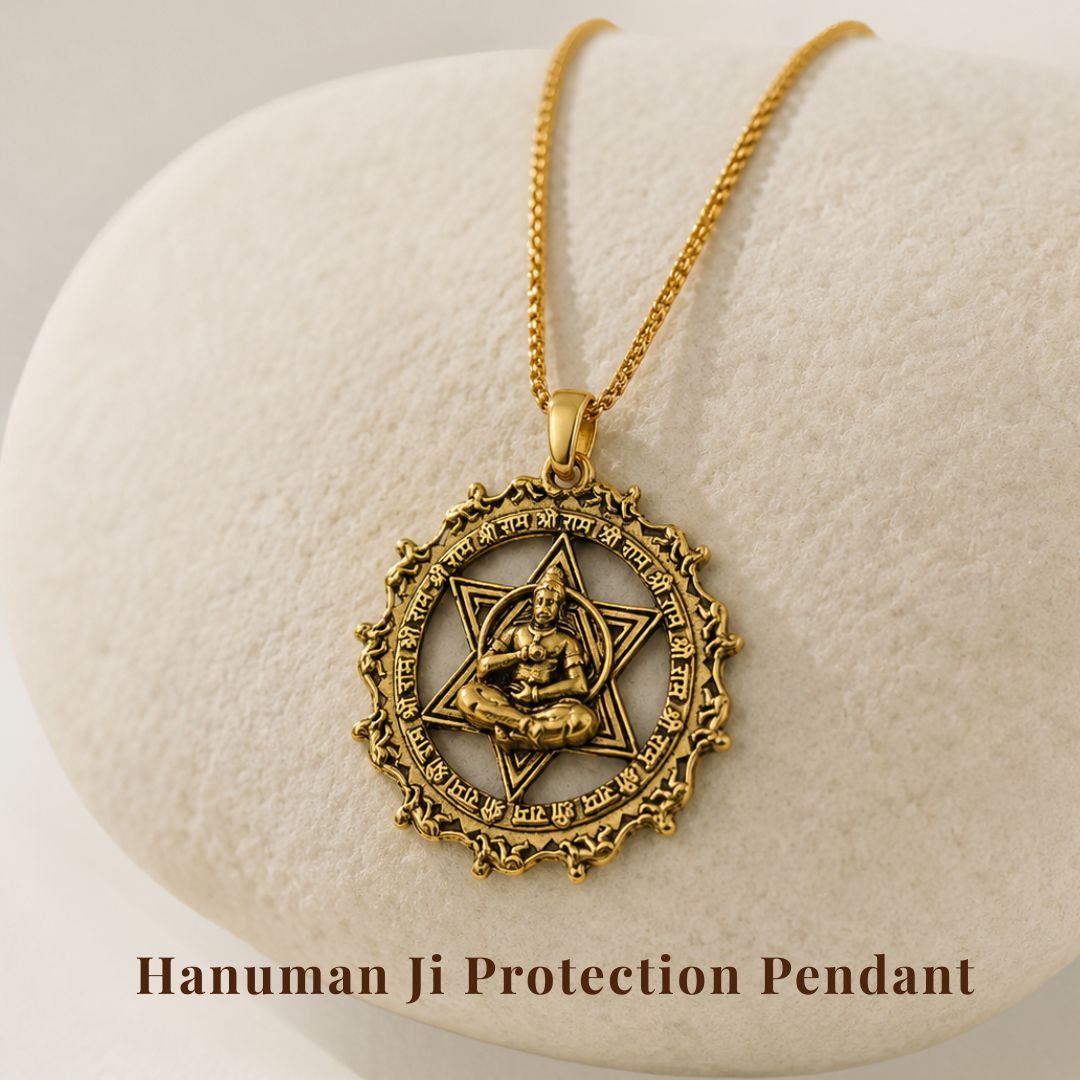 Hanuman Ji Protection Pendant with Chain
