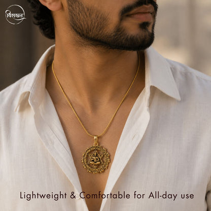 Hanuman Ji Protection Pendant with Chain