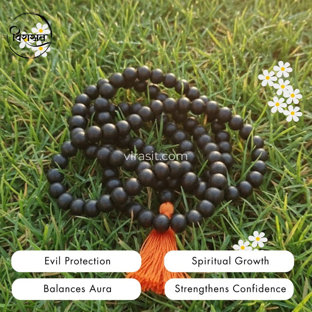 Natural Unpolished Karungali Mala