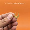 Crescent Brass Tilak Stamp
