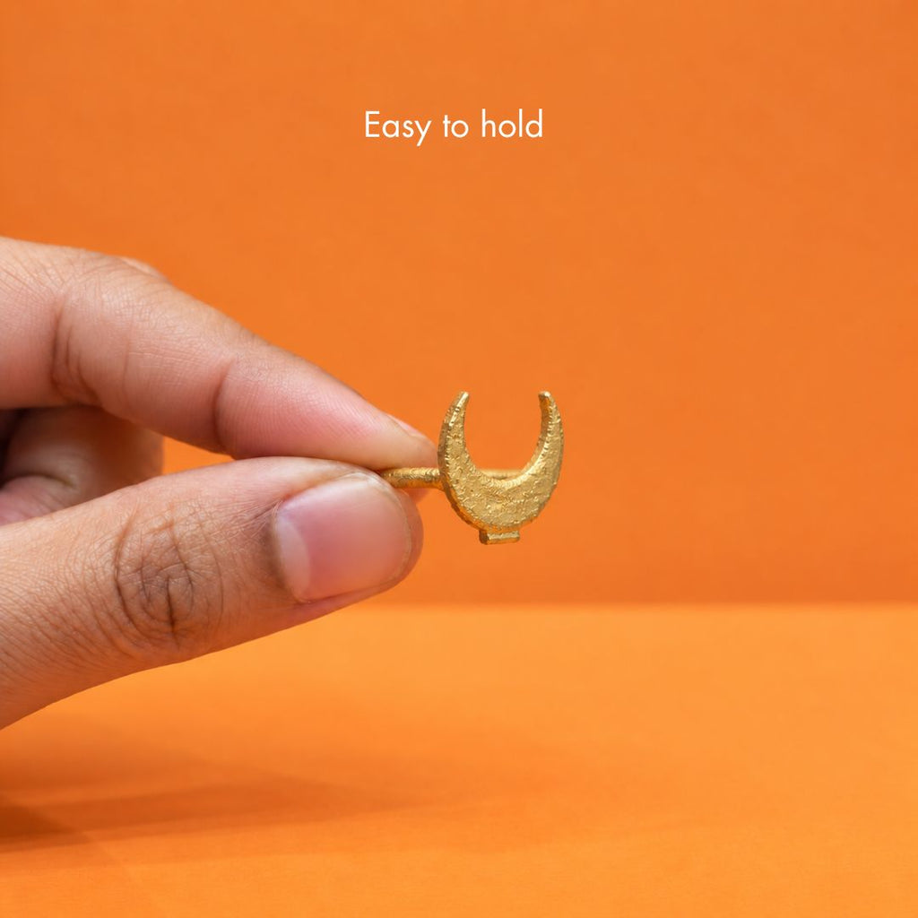 Crescent Brass Tilak Stamp