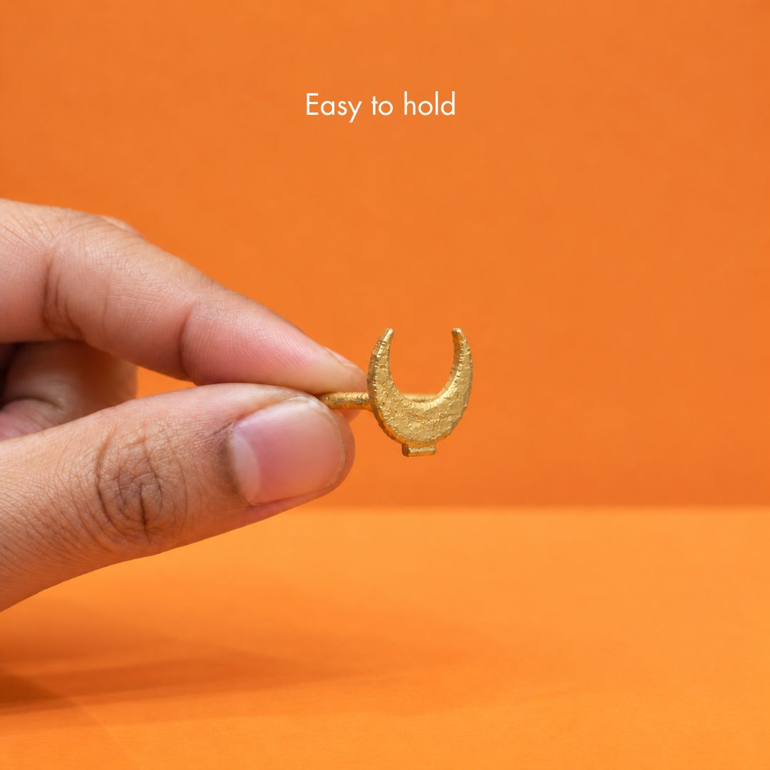 Crescent Brass Tilak Stamp