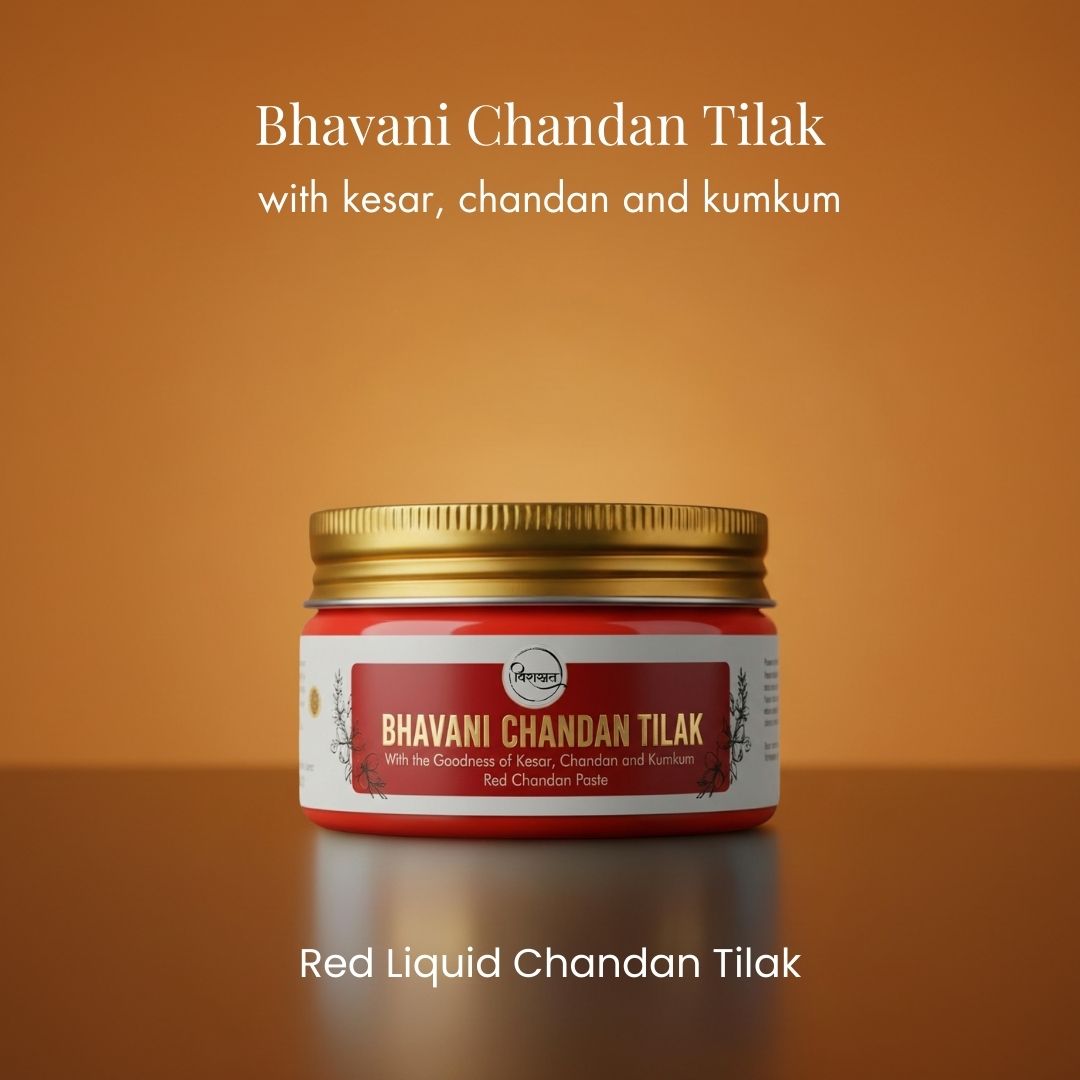 Virasit Bhavani Chandan Tilak | Red Chandan Paste | 150 Grams