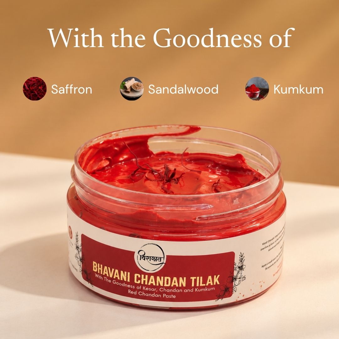 Bhavani Chandan Tilak - Red Chandan Paste (150g)
