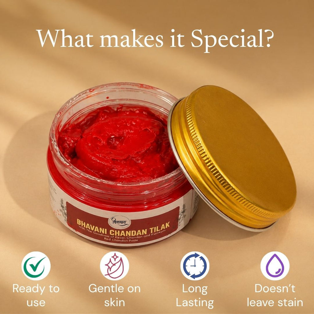 Bhavani Chandan Tilak - Red Chandan Paste (150g)