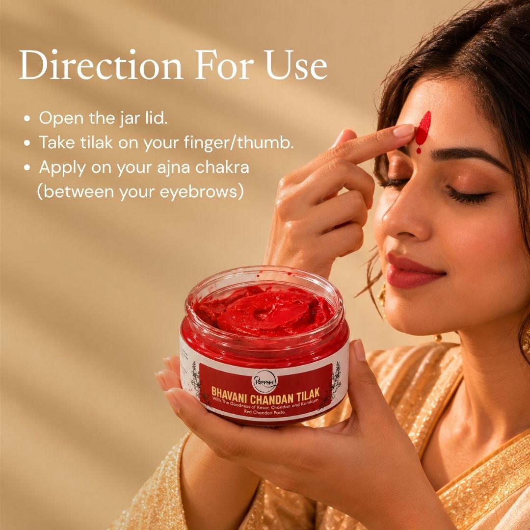 Bhavani Chandan Tilak - Red Chandan Paste (150g)