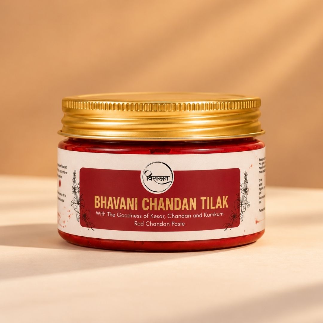 Bhavani Chandan Tilak - Red Chandan Paste (150g)