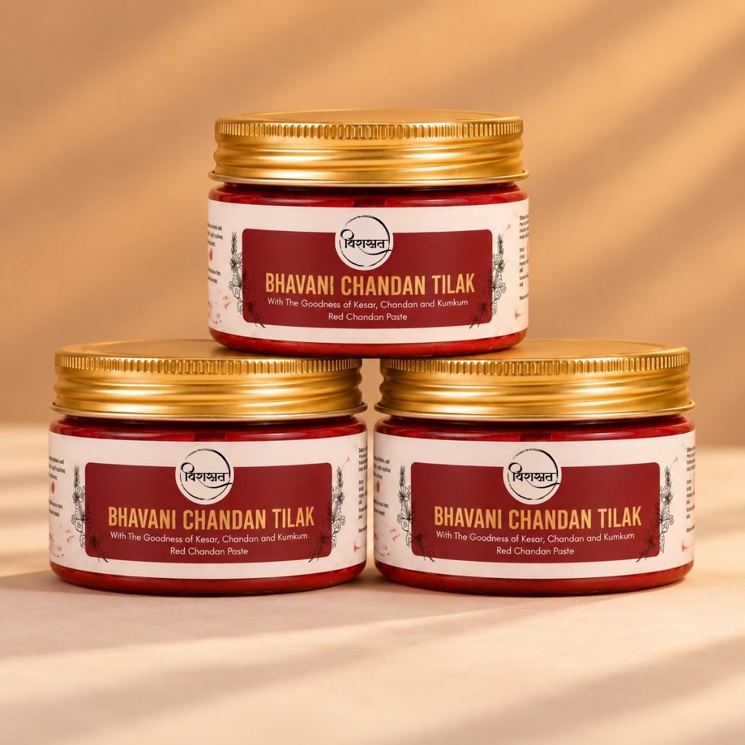 Bhavani Chandan Tilak - Red Chandan Paste (150g)
