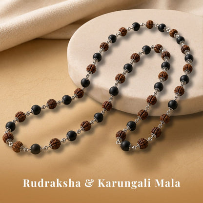 Certified Rudraksha & Karungali Mala