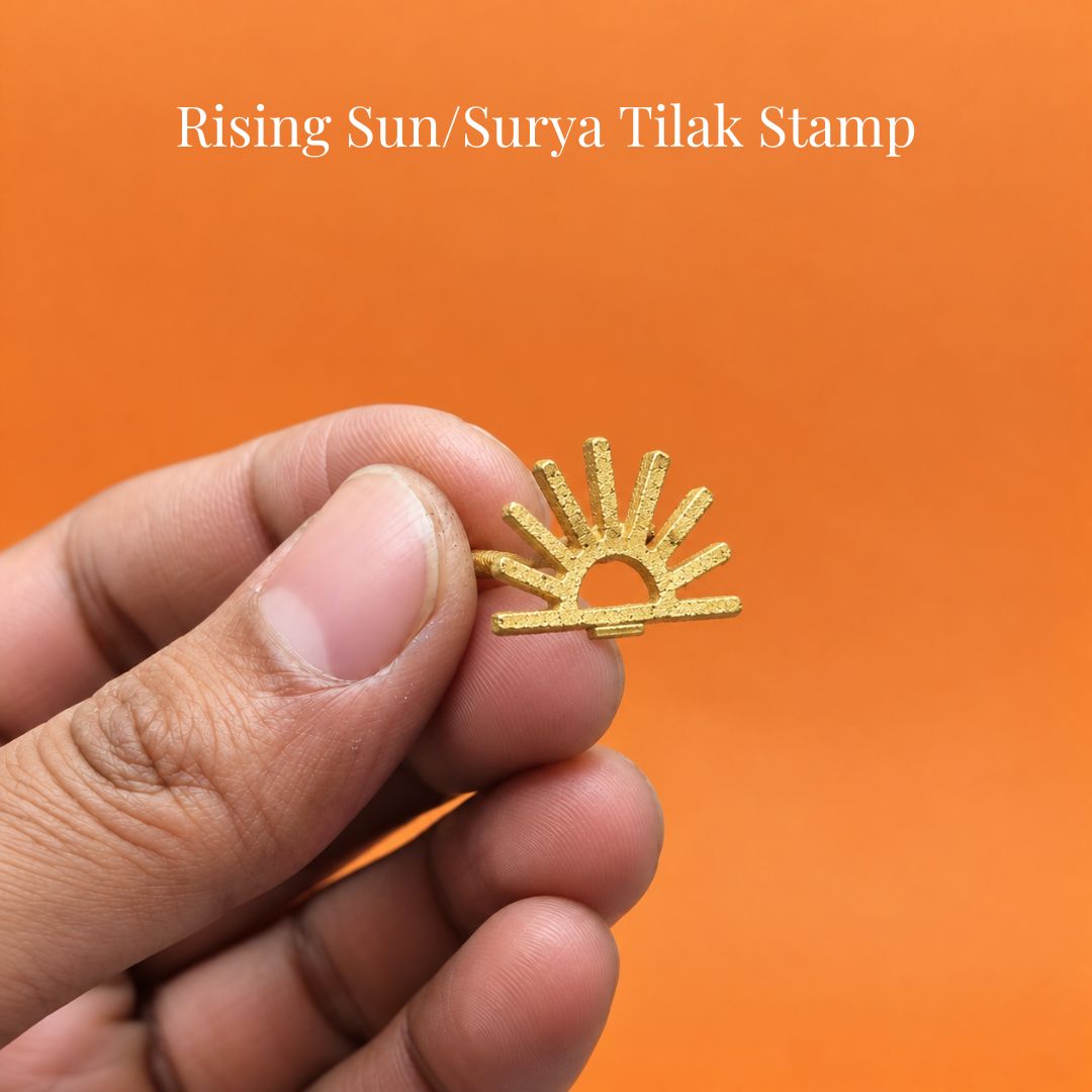 Rising Sun / Surya Brass Tilak Stamp