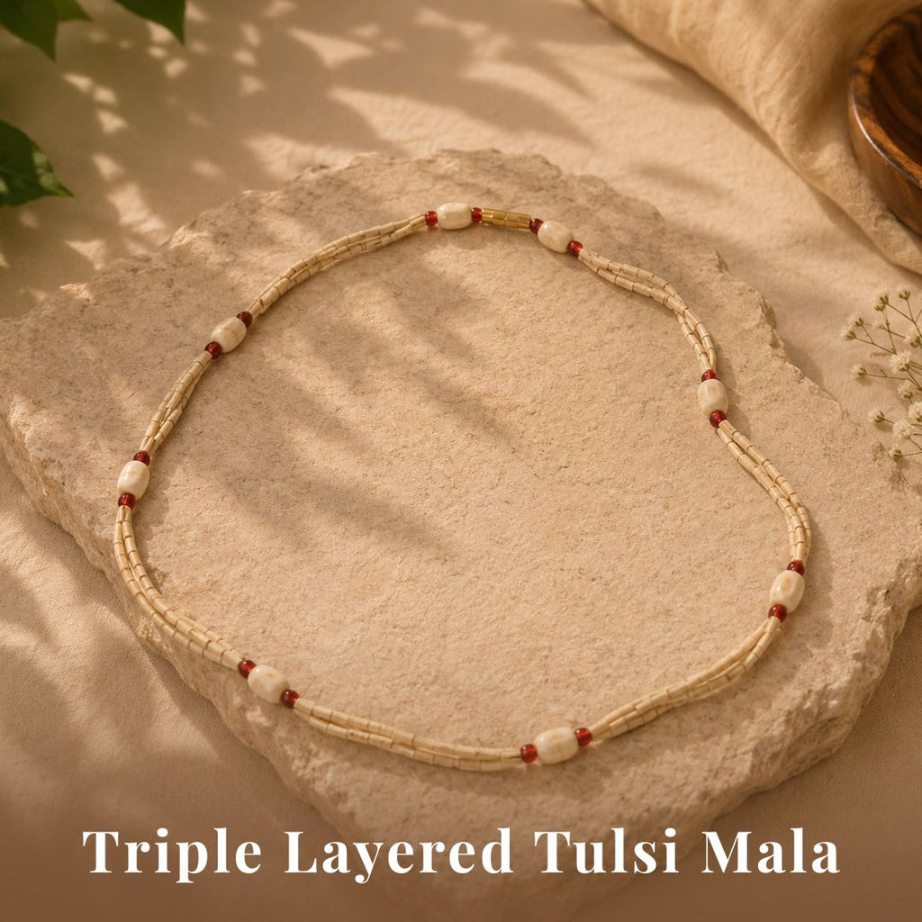 Tulsi Mala Three Layered
