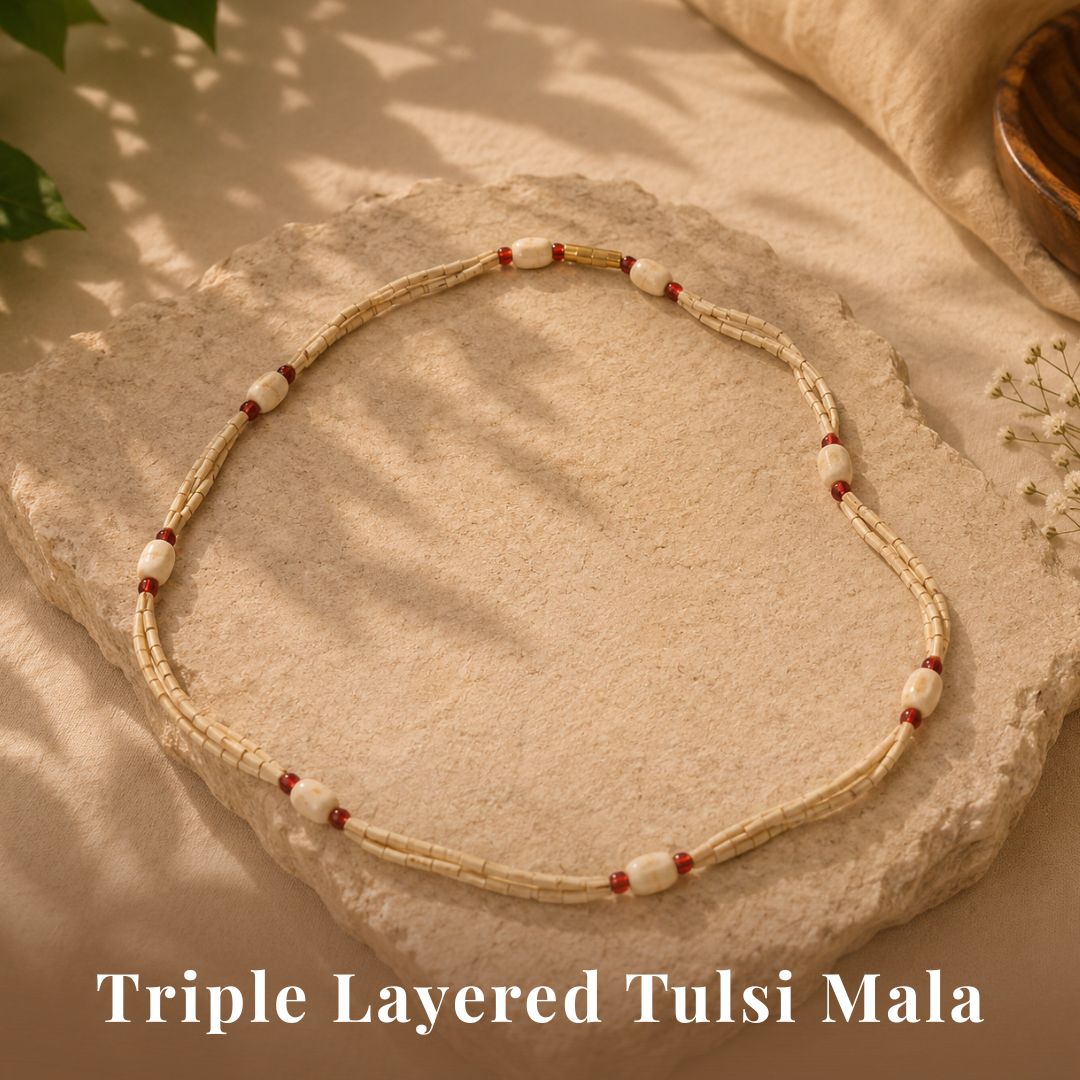Tulsi Mala Three Layered