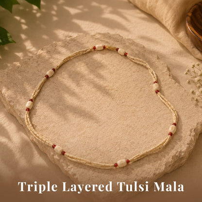 Tulsi Mala Three Layered