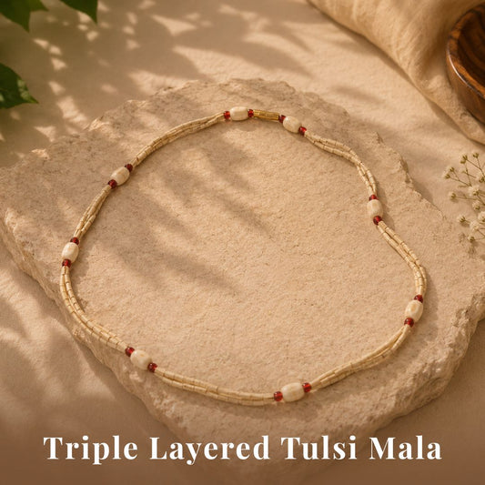 Tulsi Mala Three Layered