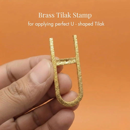 Brass Tilak Stamp (U-Shape)