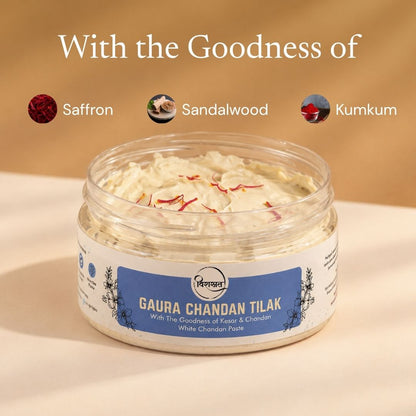 Gaura Chandan Tilak - White Chandan Paste (150g)