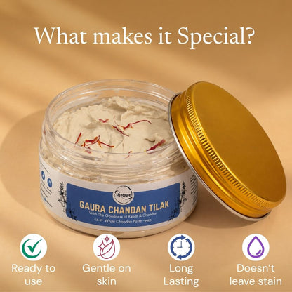 Gaura Chandan Tilak - White Chandan Paste (150g)