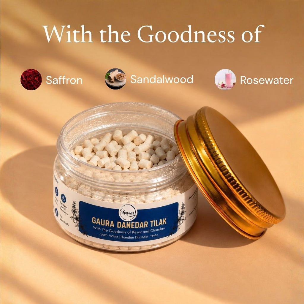 Gaura Danedar Tilak - White Danedar Tilak (50g)