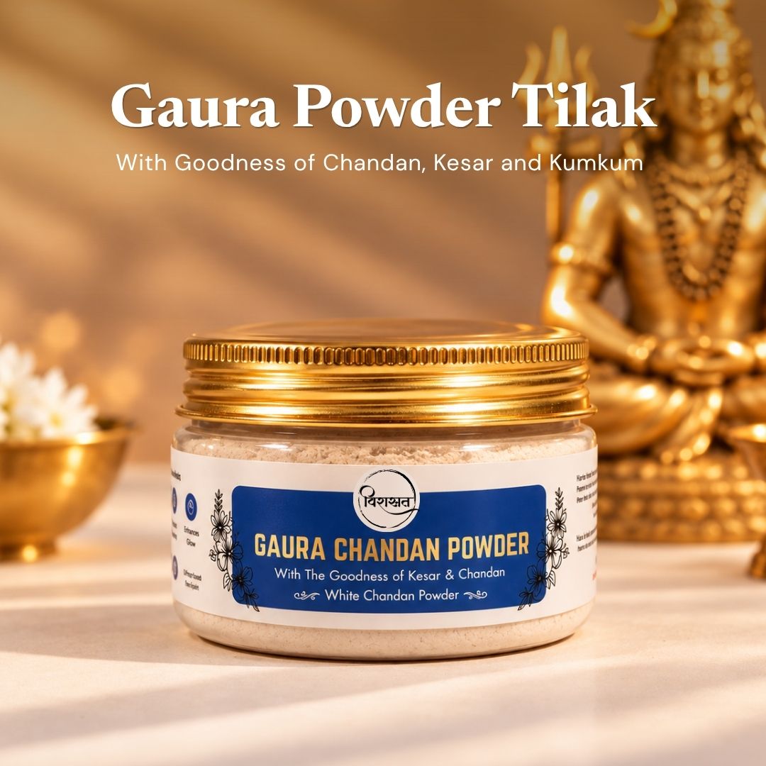 Gaura Powder Tilak - White Powder Tilak (40g)