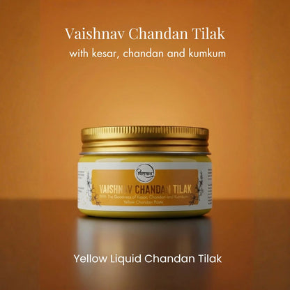 Virasit Vaishnav Chandan Tilak | Yellow Chandan Paste | 150 Grams