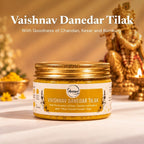 Vaishnav Danedar Tilak - Yellow Danedar Tilak (50g)
